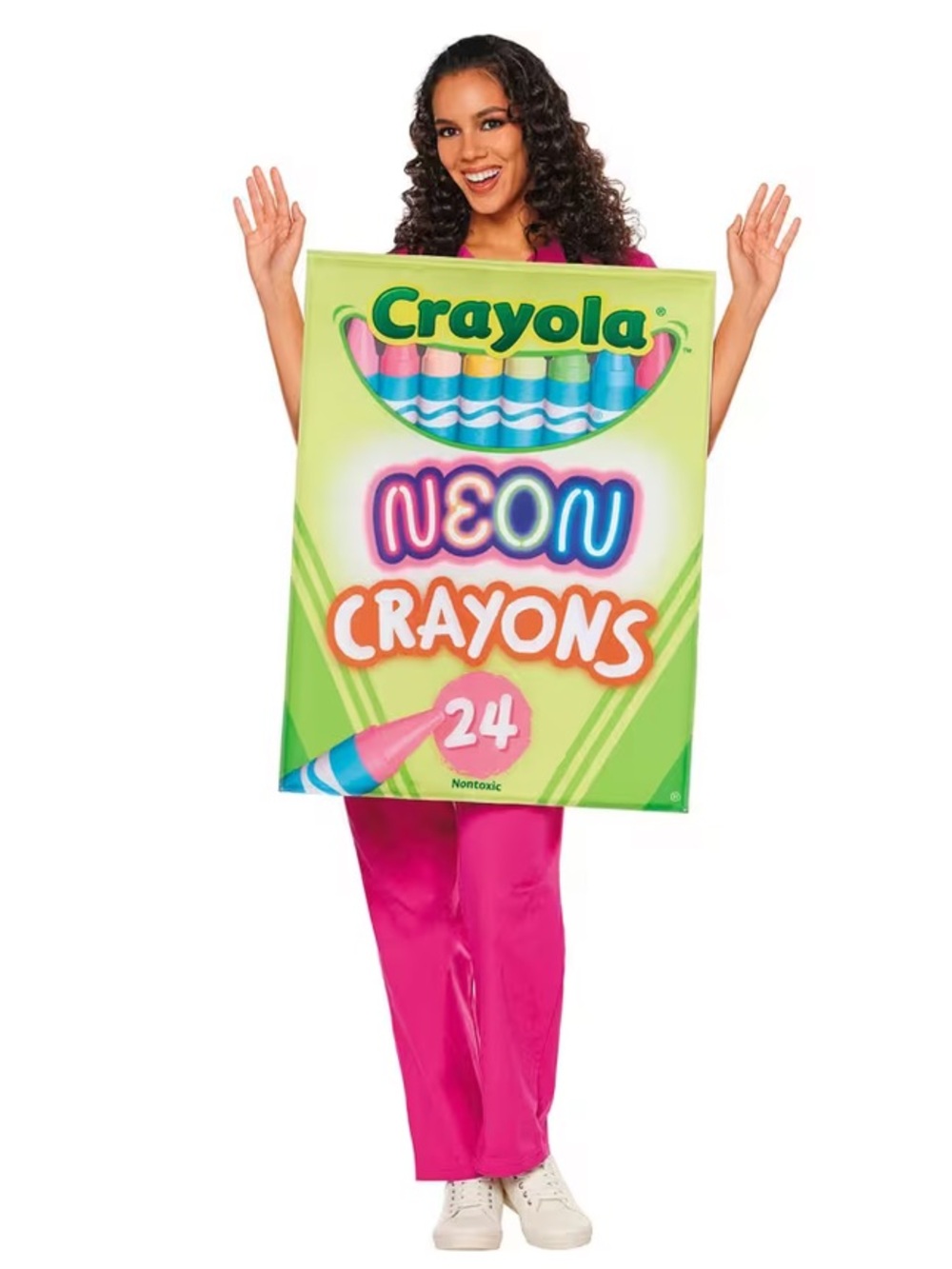 Adults Quick Change Crayola Neon Crayon Box Costume